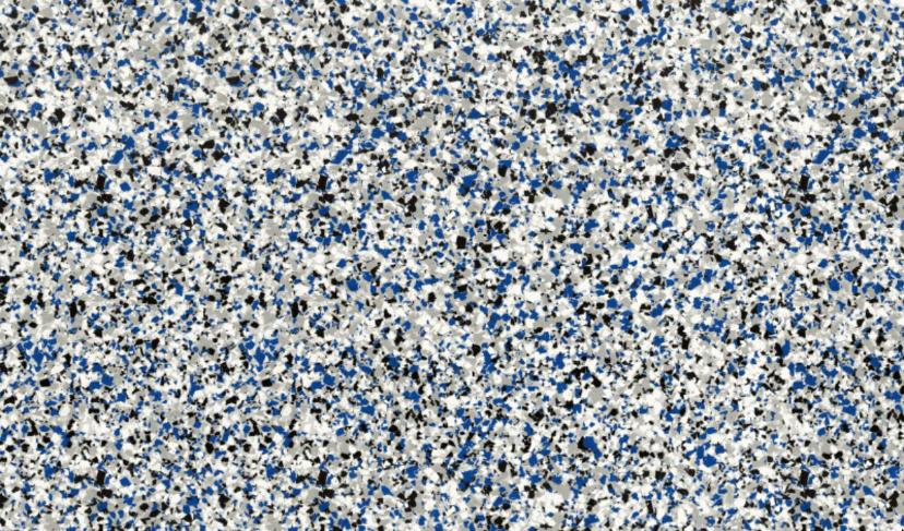 Blue Storm (L) on N23 Neutral Grey Base flake colour – Resinox Coatings