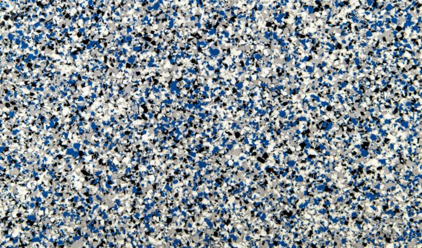 Blue Storm (L) on N43 Pipeline Grey Base flake colour – Resinox Coatings