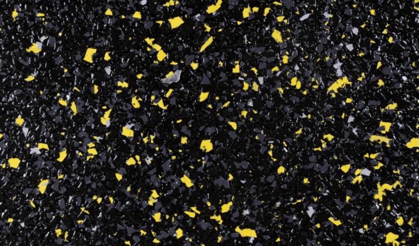 Carbon Black (S) on N61 Black Base with 10% Lemon Twist Highlights flake colour – Resinox Coatings