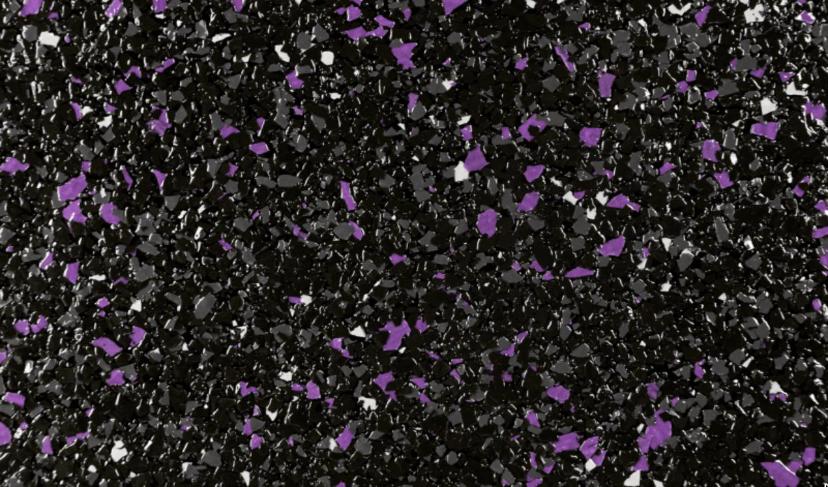 Carbon Black (S) on N61 Black Base with 10% Lollipop Purple Highlights flake colour – Resinox Coatings