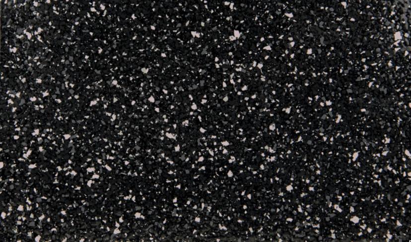 Carbon Black (S) on N61 Black Base with 10% Marshmallow Pink Highlights flake colour – Resinox Coatings