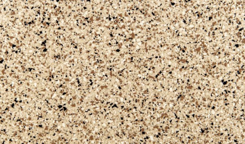 Desert (L) on Y56 Merino Base flake colour – Resinox Coatings