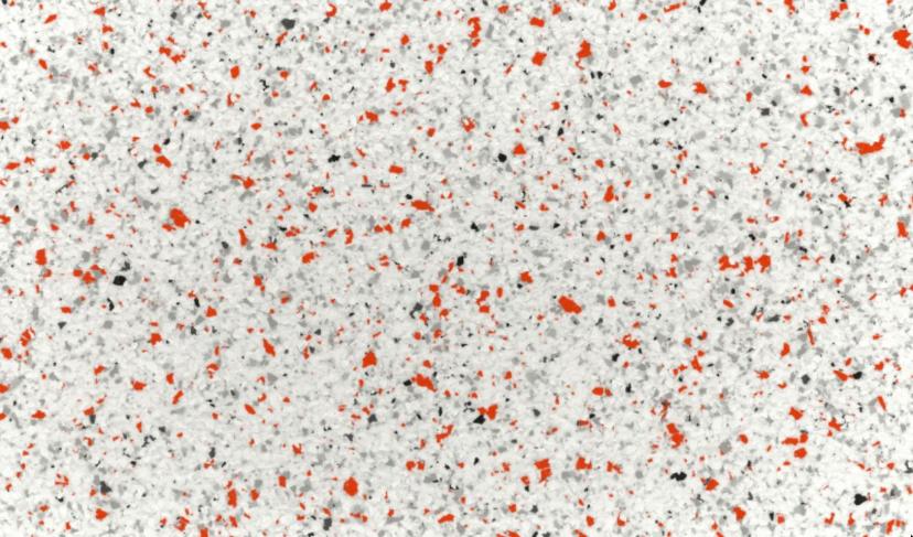 Ice (S) on N14 White Base with 5% Mango Swirl Highlights flake colour – Resinox Coatings