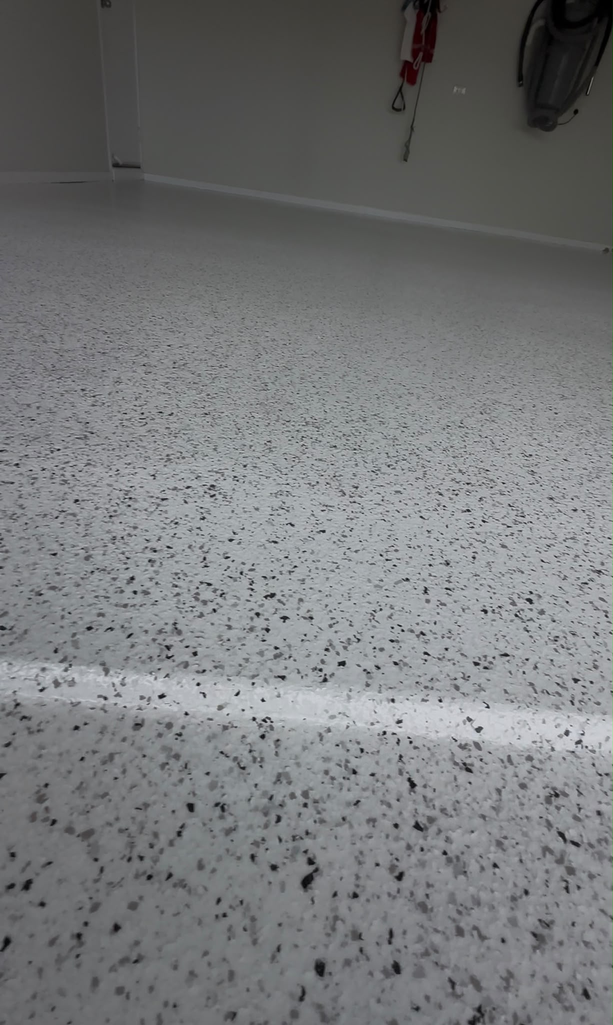 Ice Flake Epoxy Garage Floor — Taigum