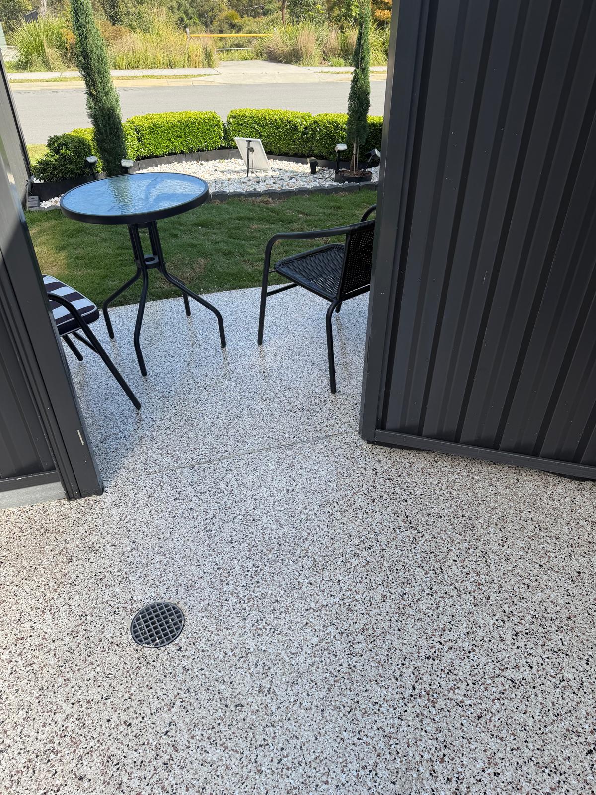 Anti-Slip Flake Flooring – Side Path & Patio, Thornlands